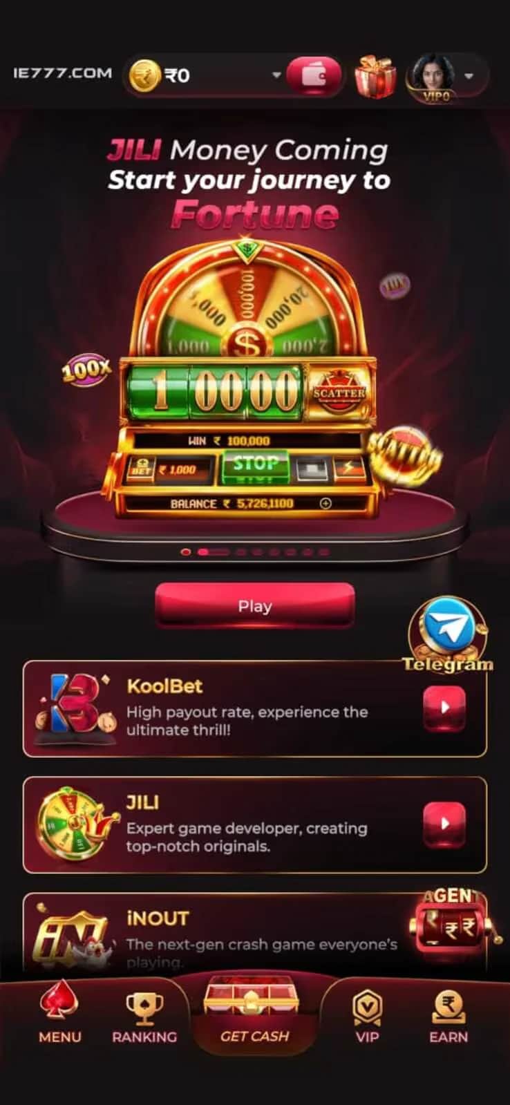 IE777 JILI slots and mini-games